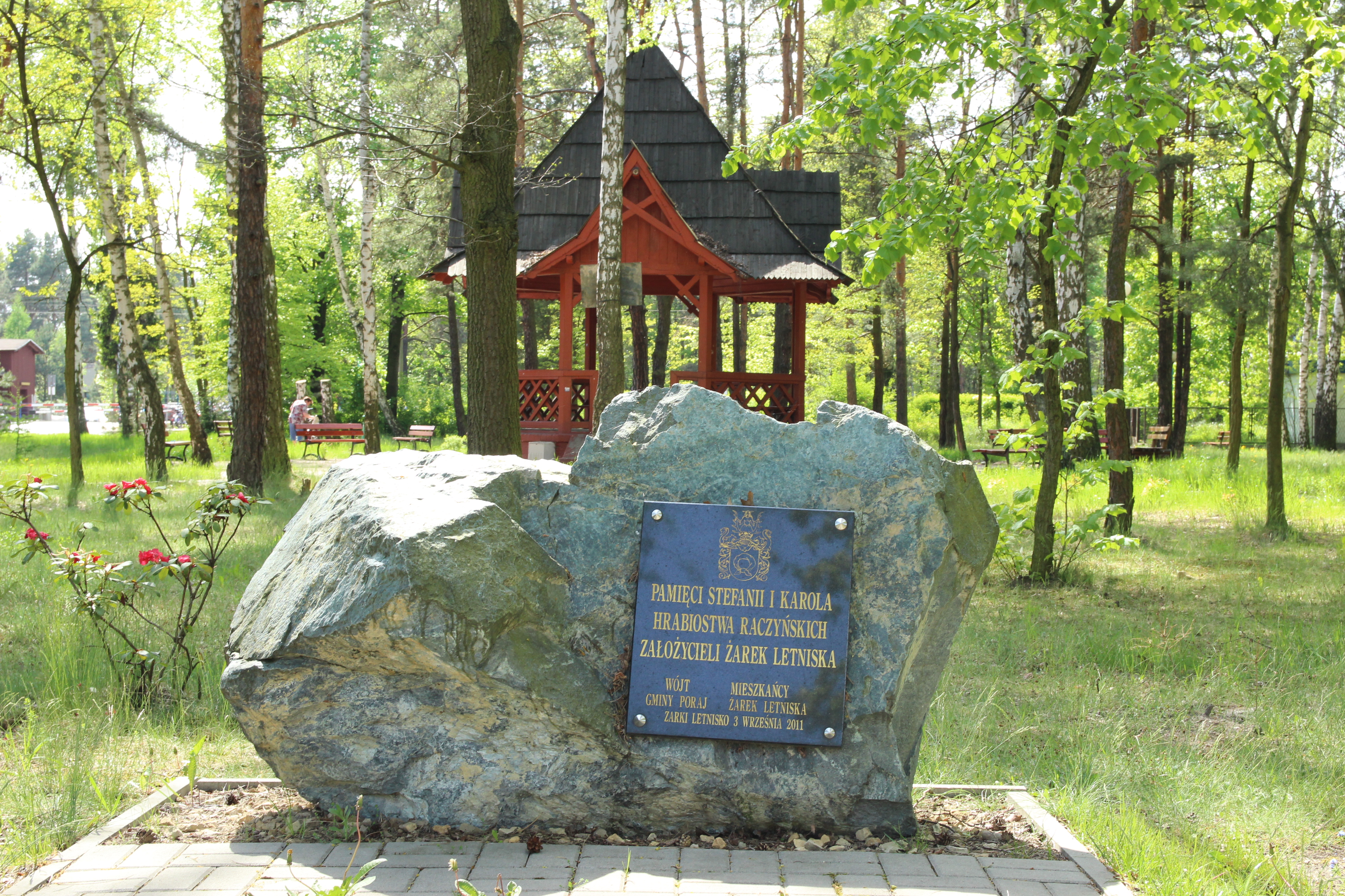 Park z altaną w Żarkach Letnisku