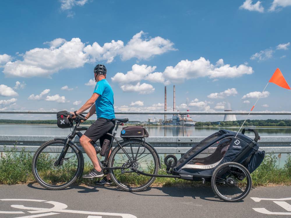 Rowerem z dzieckiem po Rybniku