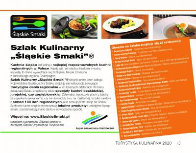 Śląskie Smaki w dodatku specjalnym Turystyka Kulinarna - Wiadomości Turystyczne